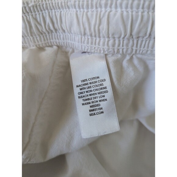 Kim Rogers Capri Pants White Womens Size Medium Cotton - Picture 9 of 10